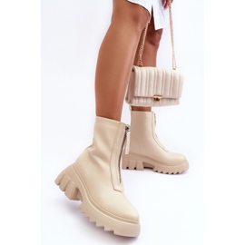 Step in style Botas Modelo Kusma JJ52P Bege - Entre com estilo 1