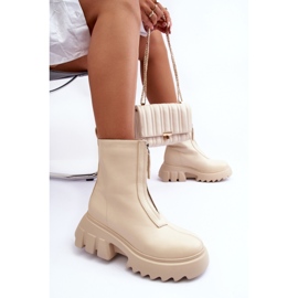 Step in style Botas Modelo Kusma JJ52P Bege - Entre com estilo 2
