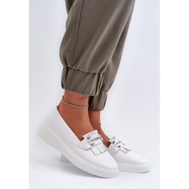 Step in style Mocassins Modelo S.Barski LR590 Branco - Entre com estilo 1