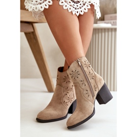 Step in style Botas Modelo Nevishiia ASA250-3 Bege - Entre com estilo 2