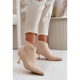Step in style Botas Modelo Terlena GP13 Bege - Entre com estilo 1