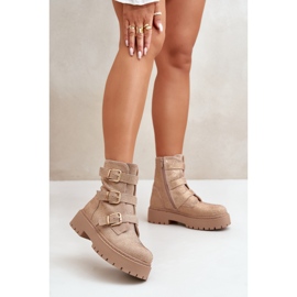 Step in style Modelo Ciascia HB-277 Botas Bege - Entre com estilo 1
