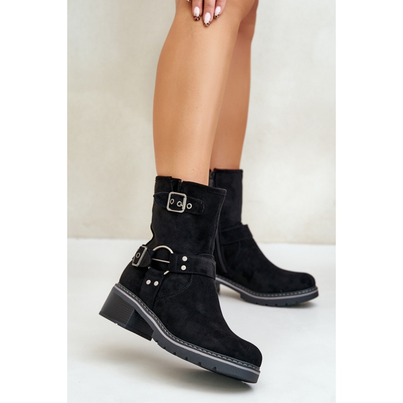 Step in style Botas Modelo Zudra 7280 Pretas - Entre com estilo preto 1