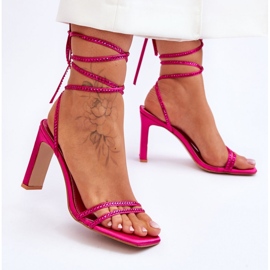 Step in style Sandálias Modelo Nessy H8-508 Fúcsia - Entre com estilo rosa 2