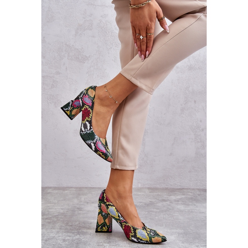Step in style Sapatos Modelo Lewski 3277 Wąż Multicolor - Entre com estilo multicolorido 2