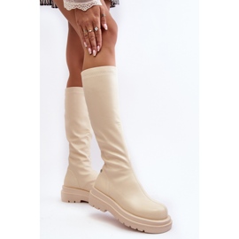 Step in style Botas Modelo Goe MM2N4067 Bege Claro - Entre com estilo 1