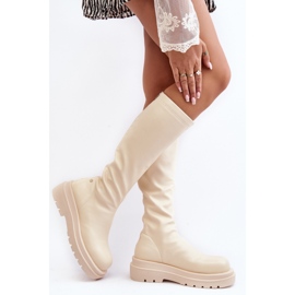 Step in style Botas Modelo Goe MM2N4067 Bege Claro - Entre com estilo 2