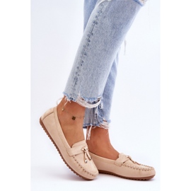 Step in style Mocassins Modelo Good Time ZA28P Bege - Entre com estilo 1