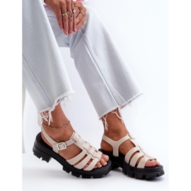 Step in style Sandálias Modelo Zaxy NN285040 Bege Claro - Entre com estilo 1