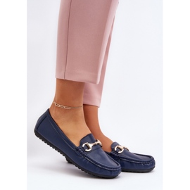 Step in style Mocassins Modelo Demese NN22-991 Azul - Entre com estilo 1