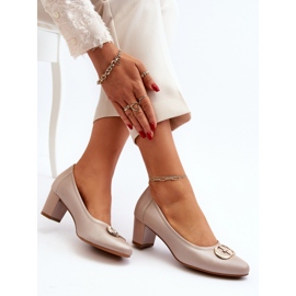 Step in style Bombas Modelo Aeliris 58254 Bege - Entre com estilo 1