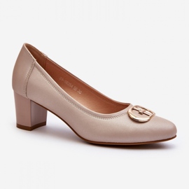 Step in style Bombas Modelo Aeliris 58254 Bege - Entre com estilo 2