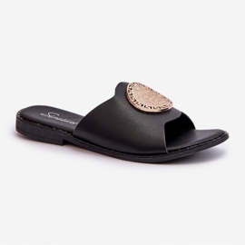 Step in style Sandália Chinelo Modelo Rivashea KK-730 Preta - Entre com estilo preto 2