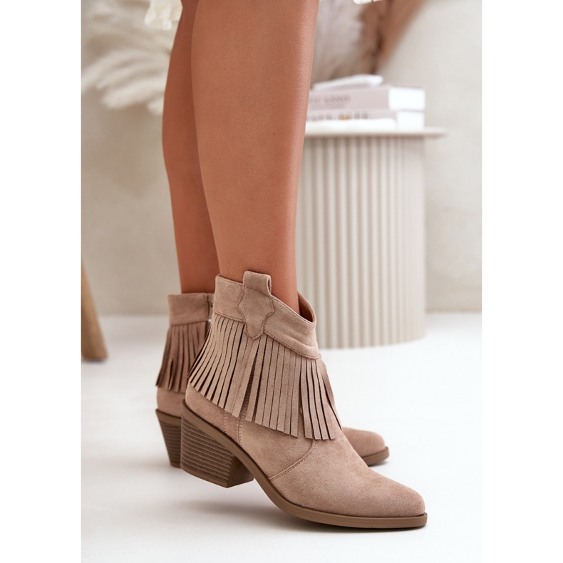 Step in style Botas Modelo S.Barski HY42-127 Bege - Entre com estilo 1