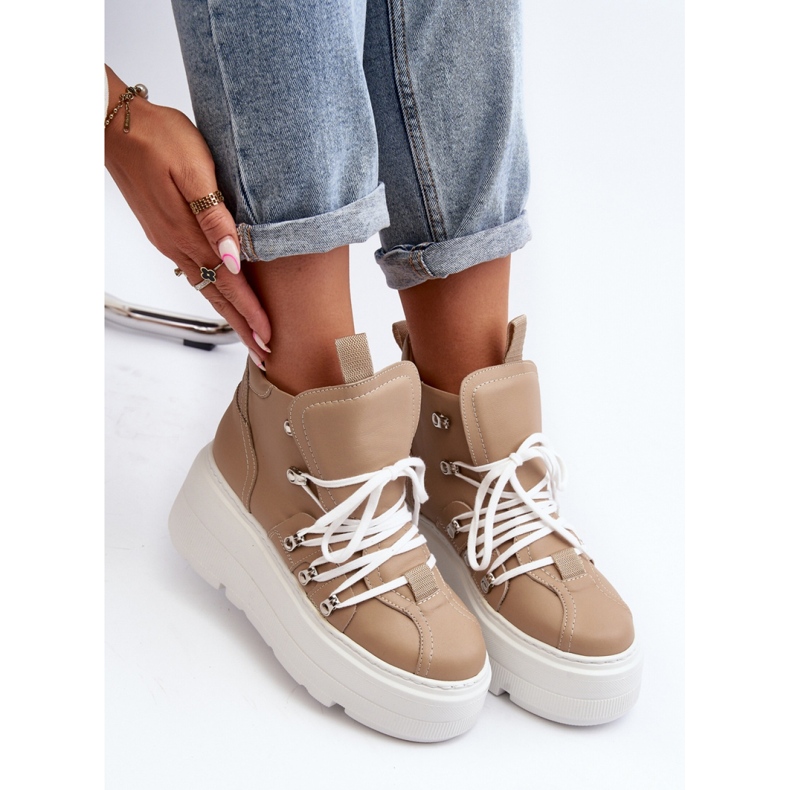 Step in style Calçado Esportivo Modelo Zazoo 3416 Bege - Entre com estilo 2