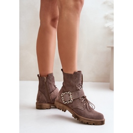 Step in style Botas Modelo Zazoo 2951/037 Bege Escuro - Entre com estilo 1