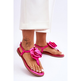 Step in style Sandálias flip-flop Modelo Carisma QQ-137 cFuchsia - Entre com estilo rosa 1