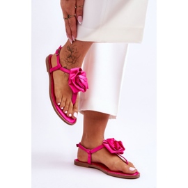 Step in style Sandálias flip-flop Modelo Carisma QQ-137 cFuchsia - Entre com estilo rosa 2