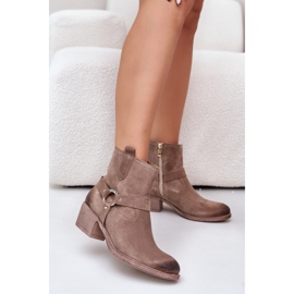 Step in style Botas Modelo Zazoo 60477 Bege - Entre com estilo 1