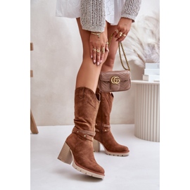 Step in style Botas Modelo Ivanelis ASA254-4 Camelo - Entre com estilo castanho 1