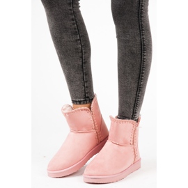 Botas de neve de camurça KYLIE rosa 1