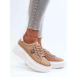 Step in style Calçado Esportivo Modelo Pernalia Y138-63 Marrom - Entre com estilo 1