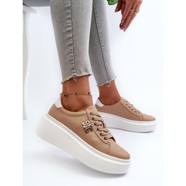Step in style Calçado Esportivo Modelo Pernalia Y138-63 Marrom - Entre com estilo 2