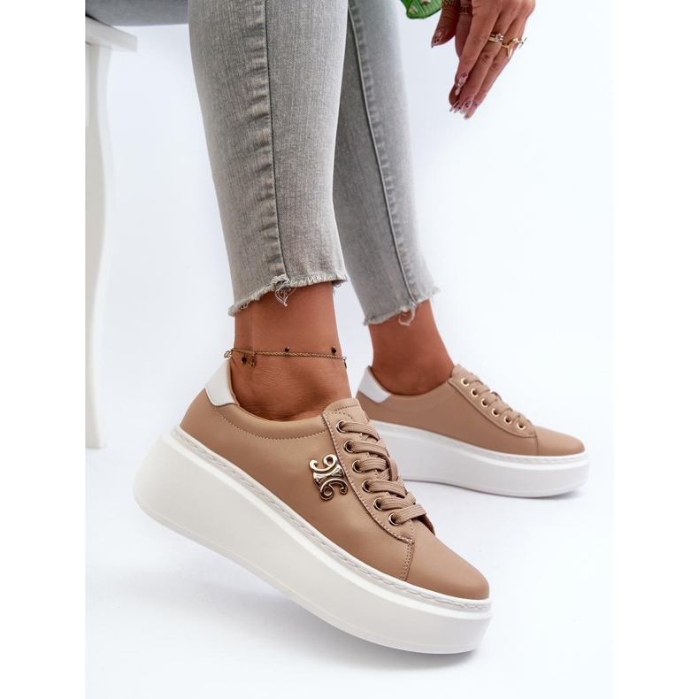 Step in style Calçado Esportivo Modelo Pernalia Y138-63 Marrom - Entre com estilo 2