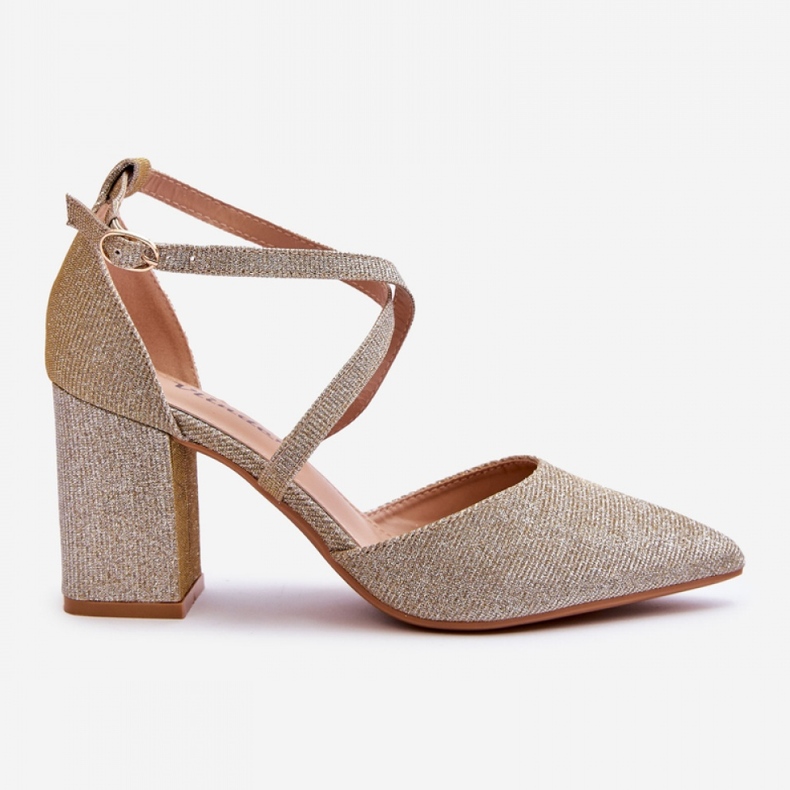 Step in style Pumps Modelo Galaxy LY-9237-3 Gold - Entre com estilo amarelo 2