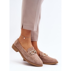 Step in style Mocassins Modelo Misal 8336-79 Bege Escuro – Entre com estilo 1
