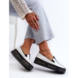 S. BARSKI Sapatos femininos Barski em couro natural branco 2