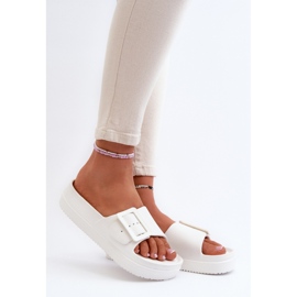 Step in style Sandália Chinelo Modelo Big Star NN274A661 Branca - Entre com estilo branco 1