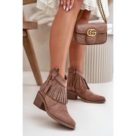 Botins femininos S.Barski castanhos marrom 1