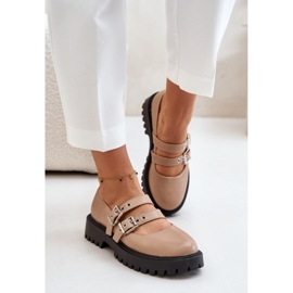 Sapatos da moda com alças bege 1 Sapatos da moda com alças bege 1