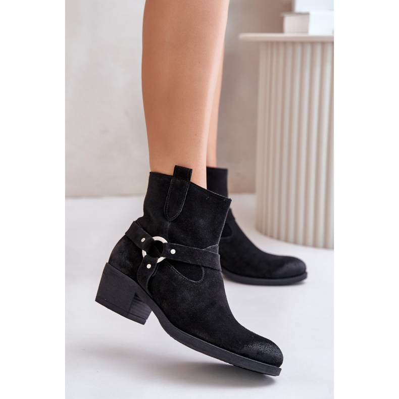 Botas de camurça Modelo Zazoo Preto 1
