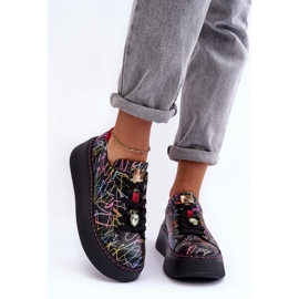 Calçado Esportivo Modelo Maciejka Multicolorido preto 1
