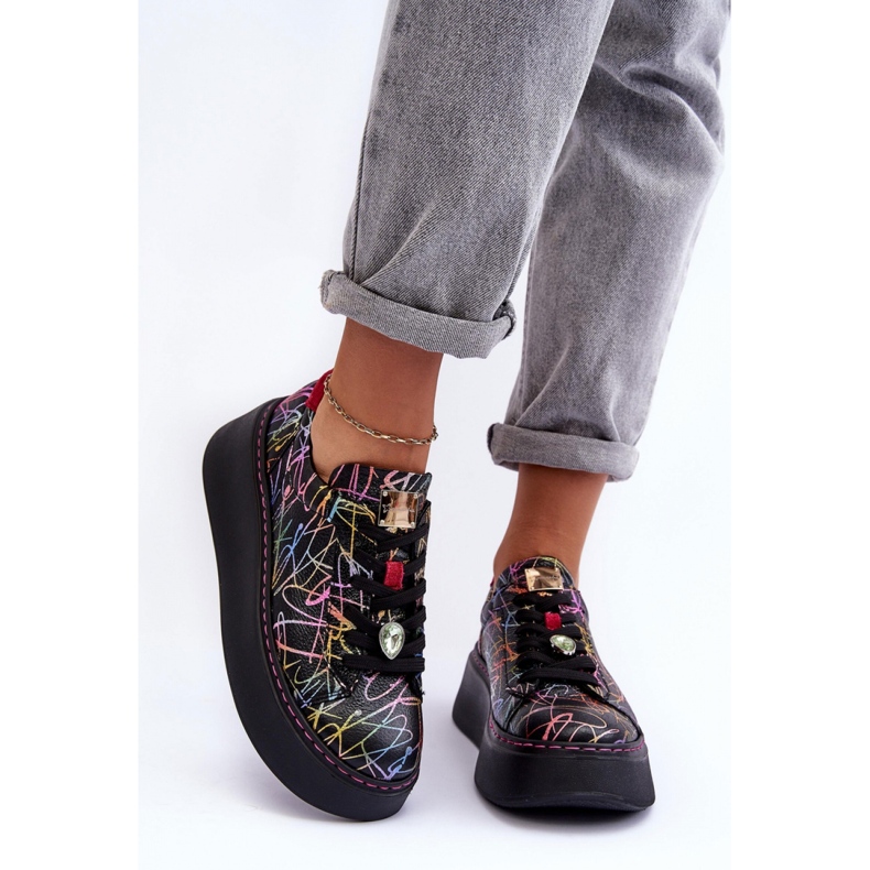 Calçado Esportivo Modelo Maciejka Multicolorido preto 1
