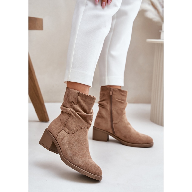 Step in style Botas Modelo Zinanya 1249 Bege - Entre com estilo 1