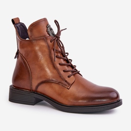 Step in style Botas Modelo Leonise 24BT02-7976 Camelo - Entre com estilo castanho 2