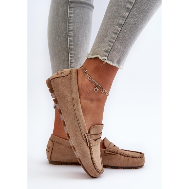 Mocassins Modelo 24PB02-7673 Bege Escuro 2 Mocassins Modelo 24PB02-7673 Bege Escuro 2