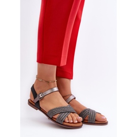 S.Barski MY923 Sandálias pretas preto 1