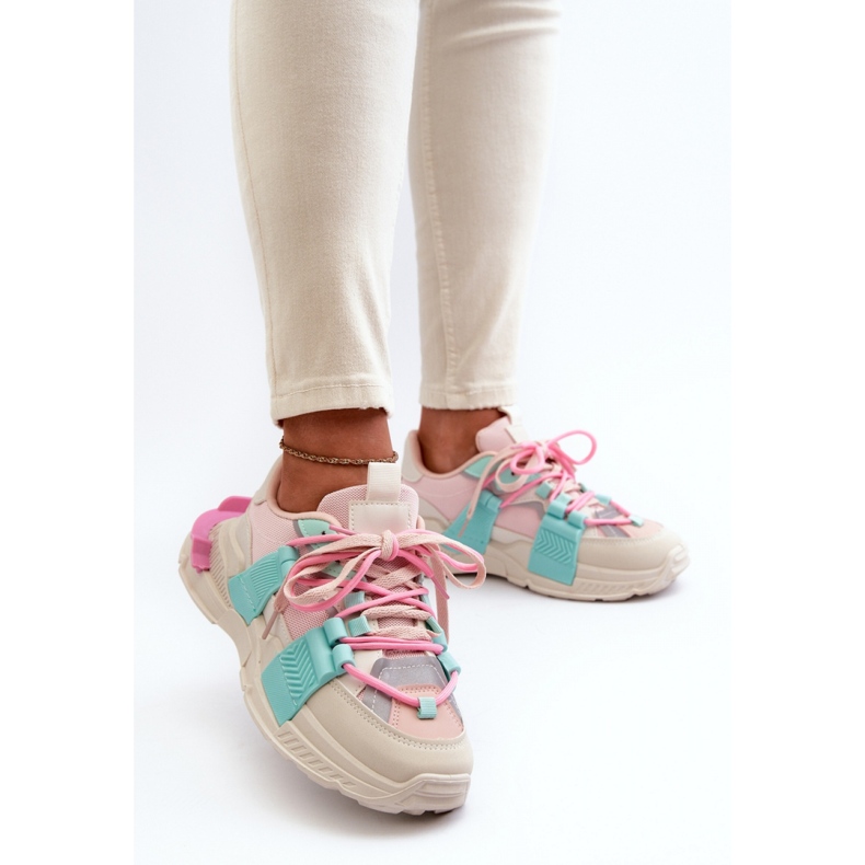 Calçado Esportivo Modelo BL357P Rosa/Menta 1