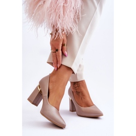 Step in style Bombas Modelo Lewski 3117 Bege – Entre com estilo 1