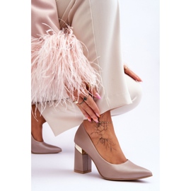 Step in style Bombas Modelo Lewski 3117 Bege – Entre com estilo 2