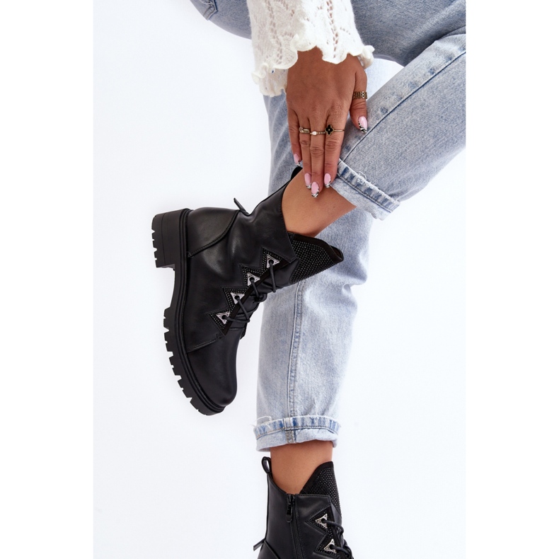 Modelo S.Barski HY93-52A Botas pretas preto 2