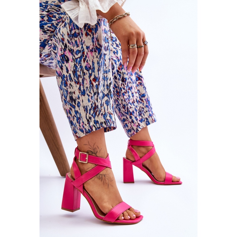 Sandálias Modelo H8-330 Fúcsia rosa 1