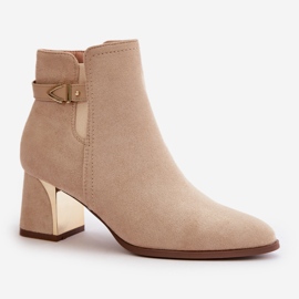 Step in style Botas Modelo Bonucci UK151 Bege Claro - Entre com estilo 2