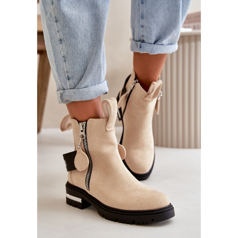 Step in style Botas Modelo Calvaro NC1279 Bege - Entre com estilo 1