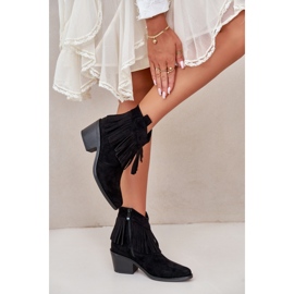 S. BARSKI Botas com franjas Modelo S.Barski Preto 1 S. BARSKI Botas com franjas Modelo S.Barski Preto 1