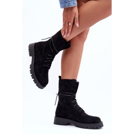 Step in style Trabalhadores Modelo Jence DE1051S Camurça Preta - Entre com estilo preto 1